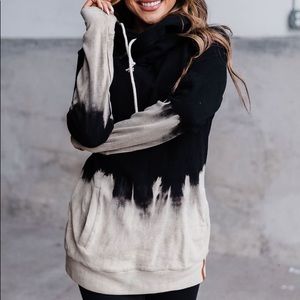 NWT Ampersand Ave Dip Dye Black Doublehood